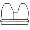 Covercraft Precision Fit Endura Front Row Seat Covers GTF221ENBK