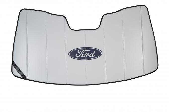 Covercraft Premier Series UVS100 Custom Sunscreen with Ford Blue Oval logo UFP11689WH