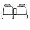 Covercraft 2010-2011 Ford Ranger Precision Fit Endura Front Row Seat Covers GTF484ABENSS