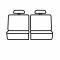 Covercraft 1995-2002 Ford Crown Victoria Precision Fit Endura Front Row Seat Covers GTF138ENBK