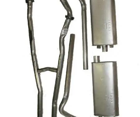 Exhaust System, Without Resonators, 352, 1958-60 T