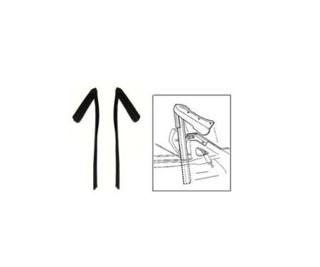 Daniel Carpenter 1981-86 T-top & Conv Front Door Run Channel w/s E3ZZ-7620564