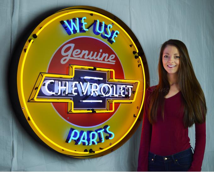 Neonetics Big Neon Signs in Steel Cans, Chevrolet 36 Inch Neon Sign in Metal Can