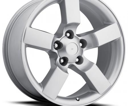 Factory Reproductions Ford Lightning Wheels 20X9 5X5.5 +8 HB 87 2001 Ford Lightning Silver With Cap FR Series 50 50090085504