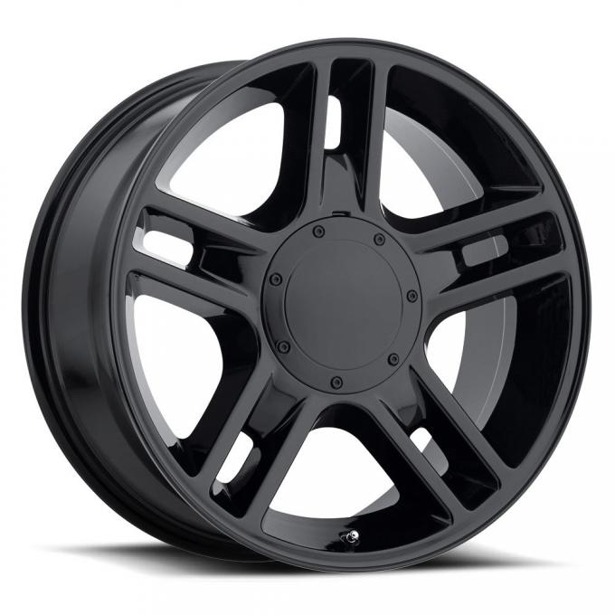 Factory Reproductions F-150 Harley Wheels 22X9.5 5X135/5X5.5 +14 HB 87.0 2000 F-150 Harley Gloss Black With Cap FR Series 51 51295145302