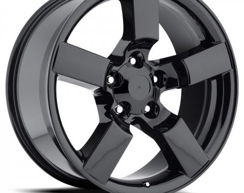 Factory Reproductions Ford Lightning Wheels 20X9 5X135 +8 HB 87 2001 Ford Lightning Gloss Black With Cap FR Series 50 50090083502