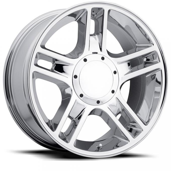 Factory Reproductions F-150 Harley Wheels 22X9.5 5X135/5X5.5 +14 HB 87.0 2000 F-150 Harley Chrome With Cap FR Series 51 51295145301
