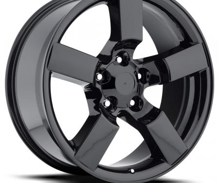 Factory Reproductions Ford Lightning Wheels 20X9 5X135 +8 HB 87 2001 Ford Lightning Gloss Black With Cap FR Series 50 50090083502