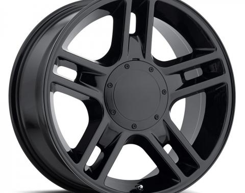 Factory Reproductions F-150 Harley Wheels 22X9.5 5X135/5X5.5 +14 HB 87.0 2000 F-150 Harley Gloss Black With Cap FR Series 51 51295145302