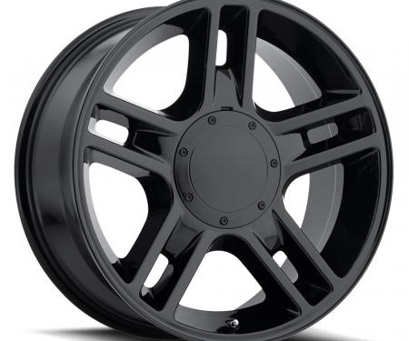 Factory Reproductions F-150 Harley Wheels 22X9.5 5X135/5X5.5 +14 HB 87.0 2000 F-150 Harley Gloss Black With Cap FR Series 51 51295145302