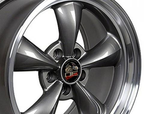 Machined Lip Anthracite Replica Wheels fit Ford Mustang (Bullitt style) 17x9