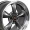 Machined Lip Anthracite Replica Wheels fit Ford Mustang (Bullitt style) 17x9