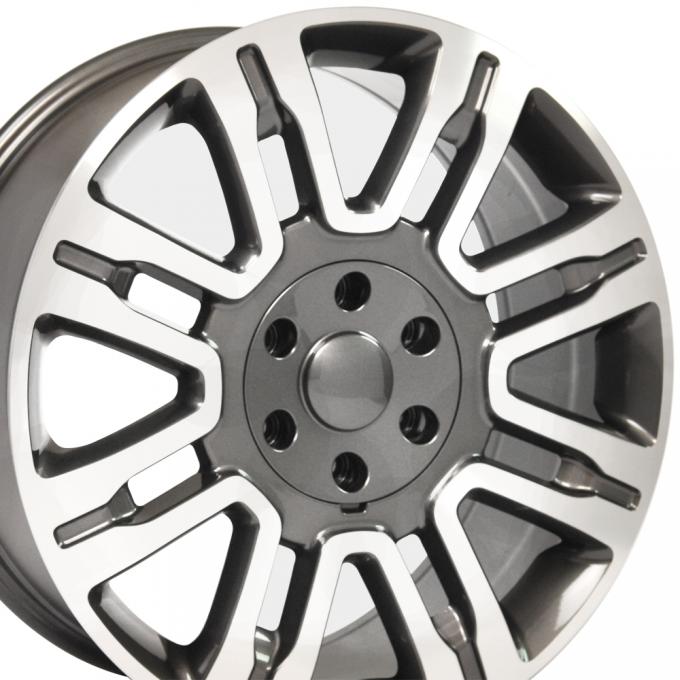20" Wheel Replica fits Ford Expedition - Gunmetal Machined Face 20x8.5