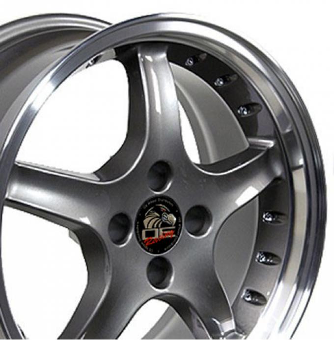 17" Fits Ford - Mustang 4-Lug Cobra R Wheel - Anthracite 17x8