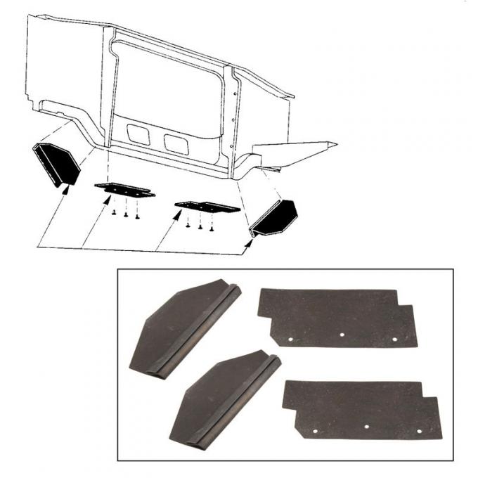 Dennis Carpenter Radiator Support To Frame Splash Shield - 1963 Ford Car   C3AZ-16139