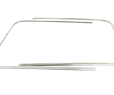 AMD Back Glass Molding Set, 4pc, 63-64 Galaxie Fastback X670-8963-S