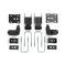 QA1 RDK52631 Rear Drop Kit, 21-25 F150, 3.5in-5.5in Drop, Double Adjustable RDK52632