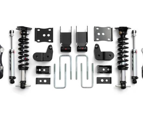 QA1 3/5 Lowering Kit, 15-20 F150 4WD, W/Spindles, Double Adj. LK12-FF02