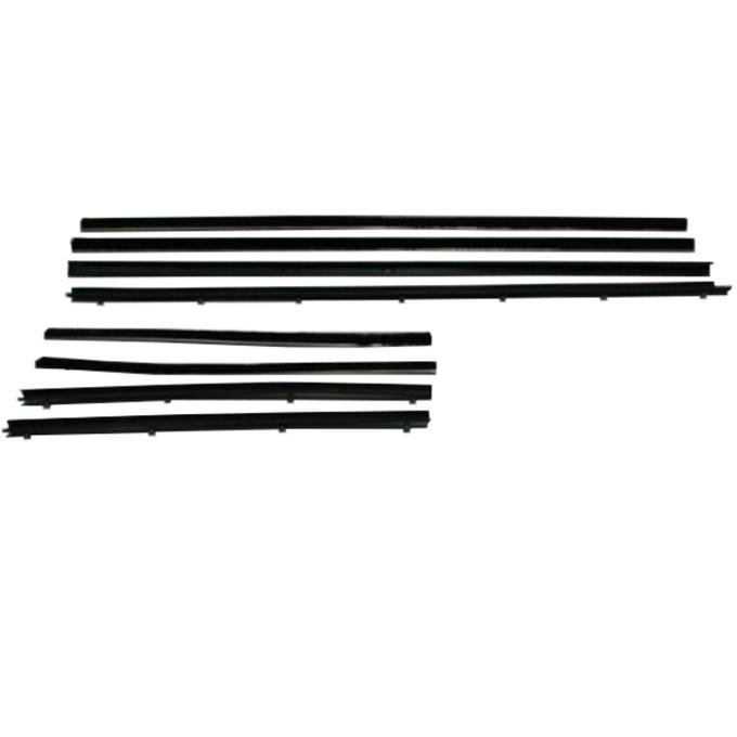 Metro Moulded Parts Window Sweeper Kit Fits 66-70 Falcon 2 Door Sedan. 8 Piece Set WC 1400-19