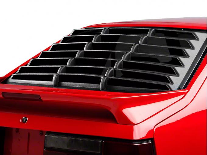 Mustang Rear Window Louver, Black ABS Textured, 1979-1993