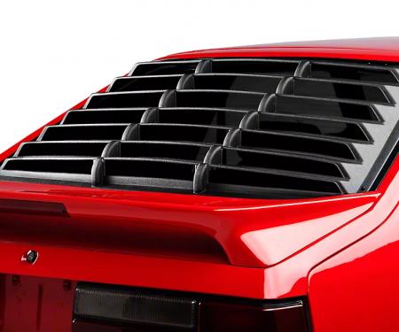 Mustang Rear Window Louver, Black ABS Textured, 1979-1993