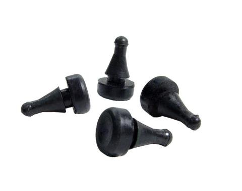 Metro Moulded Parts 1946-1952 Ford Hood Bumpers. 3/8" O.d., 3/4" Long. Set of Four SB 900