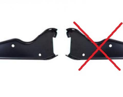 BLEM AMD Rear Bumper Bracket Kit, Paintable, 64-72 F100 F250 Styleside 970-4564-S