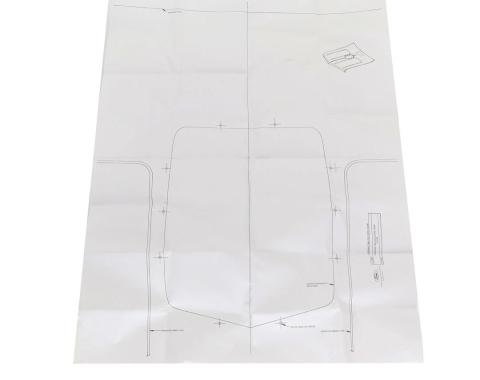 AMD Shaker Hood Scoop Template, 70-71 Torino Ranchero E-7071HKRTEMP