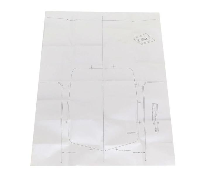 AMD Shaker Hood Scoop Template, 70-71 Torino Ranchero E-7071HKRTEMP