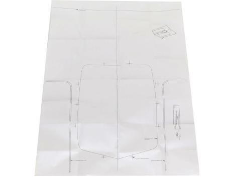 AMD Shaker Hood Scoop Template, 70-71 Torino Ranchero E-7071HKRTEMP