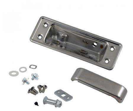 Dennis Carpenter Tailgate Release Handle Kit - Stainless Steel - 1964 -72 Ford Truck, 1966-77 Ford Bronco C4TZ-99431C78-SET