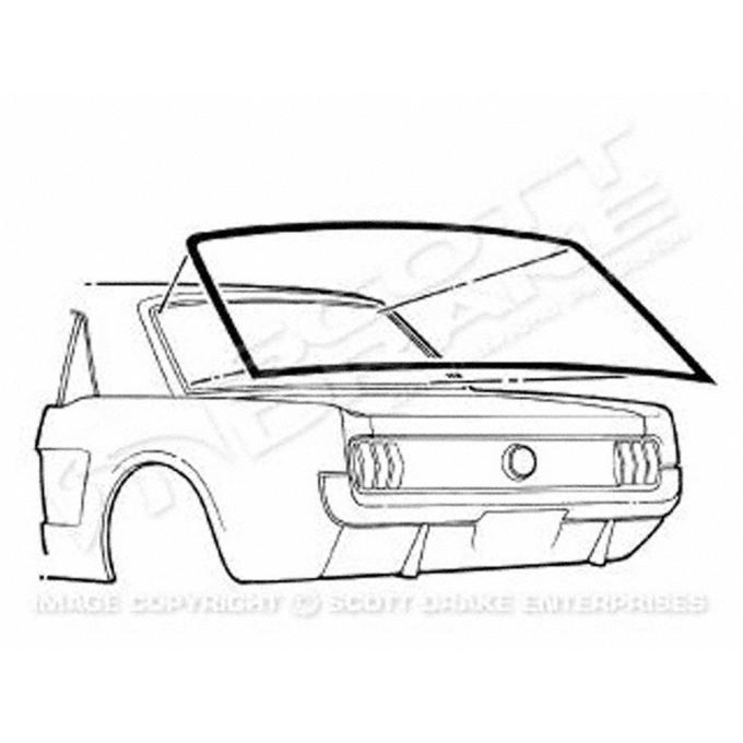 Goodmark Industries 1964-1968 Ford Mustang Rear Windshield Seal GMK302071864