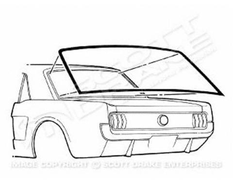 Goodmark Industries 1964-1968 Ford Mustang Rear Windshield Seal GMK302071864