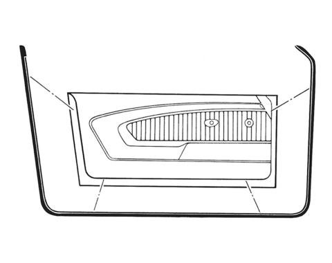 Goodmark Industries 1969-1970 Ford / Mercury Front Door Seal GMK302242569P
