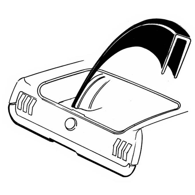 Daniel Carpenter 1965-70 Trunk Wheelhouse Seam Cover C5ZZ-6531466