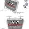 Champion Cooling 1977-1978 Ford Mustang II 3 Row All Aluminum Radiator Made With Aircraft Grade Aluminum CC514