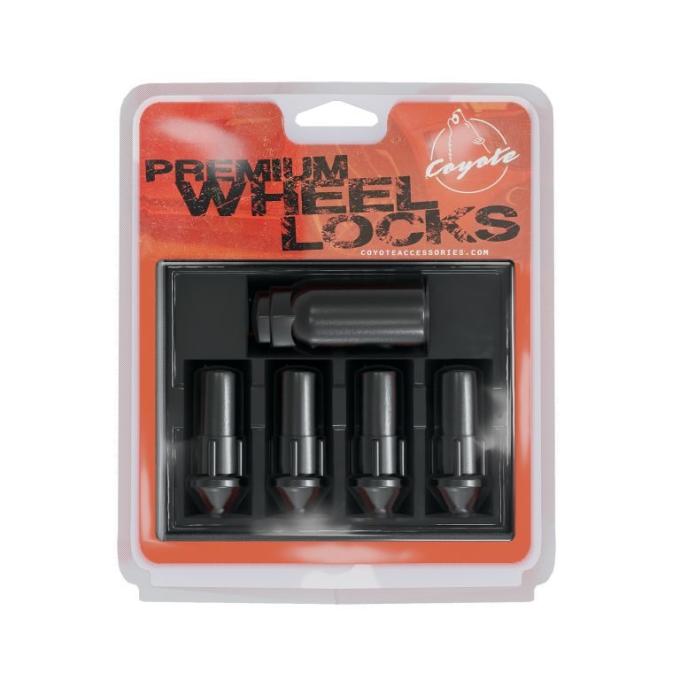 Factory Reproductions Lock Set Lockset - Xl 14mm X 2.0 (1.9") Black- 4pcs+Key (741173lblk) L-LO14200LB