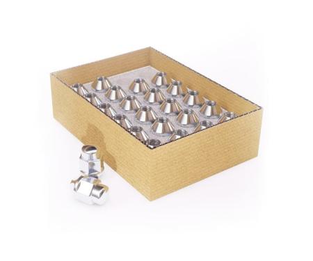 Factory Reproductions Install Kit Install Kit - 12mm X 1.5 (1.38") Bulge Acorn (3/4) Chrome - 24 Lug Nuts (87k645) L-KIT12150C-24