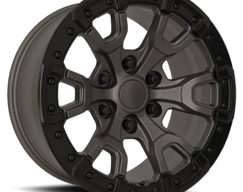 Factory Reproductions FR 99 &ndash; Ford Raptor Replica Wheel 17x9 6x135 +18 HB 87.1 Bronco Replica Satin Bronze/ Satin Black Ring with Cap 99790183652