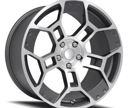 Factory Reproductions FR 701f &ndash; Mustang GT-D Replica Wheel 19x10 5x114.3 +35 HB 70.5 GT-D Satin Gunmetal Machine Face 701910351225F