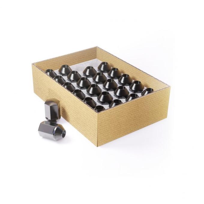 Factory Reproductions Install Kit 14mm X 2.0 (2.125") Ford Factory Style (13/16) Black 24 Lug Nuts L-KIT14200B-24F