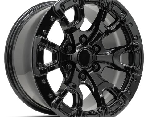 Factory Reproductions FR 99 &ndash; Ford Raptor Replica Wheel 17x9 6x135 +18 HB 87.1 Bronco Replica Gloss Black with Cap 99790183602