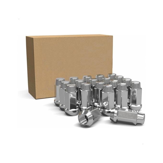 Factory Reproductions Install Kit 12mm X 1.75 (1.90") Bulge Acorn (3/4) Chrome 20 Lug Nuts L-KIT12175C-20