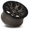 Factory Reproductions FR 99 &ndash; Ford Bronco Raptor Replica Wheel 17x9 6x5.5 +18 HB 93.1 Bronco Replica Satin Bronze/ Satin Black Ring with Cap 99790186552