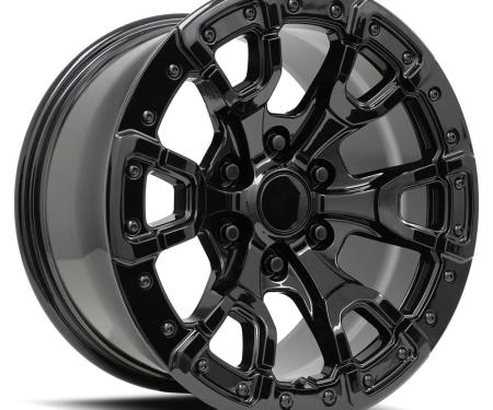 Factory Reproductions FR 99 &ndash; Ford Raptor Replica Wheel 17x9 6x135 +18 HB 87.1 Bronco Replica Gloss Black with Cap 99790183602