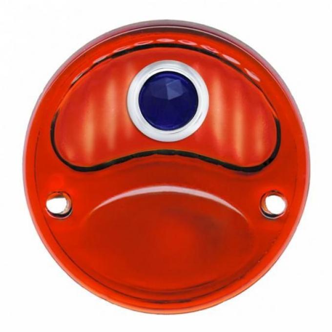 United Pacific Tail Light Lens With Blue Dot For 1928-31 Ford Model A A5001