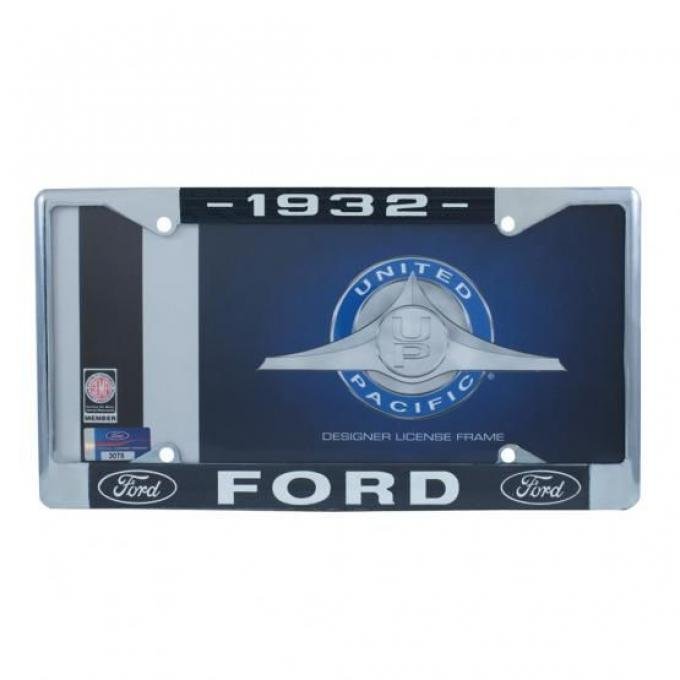 United Pacific Chrome License Plate Frame For 1932 Ford Car & Truck A9049-32
