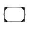 United Pacific Battery Hold Down Frame For 1933-53 Ford Car, Except 1939 Deluxe A8012