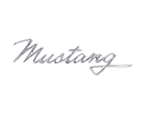 United Pacific Die-Cast "Mustang" Script Emblem With Adhesive Tape F6802