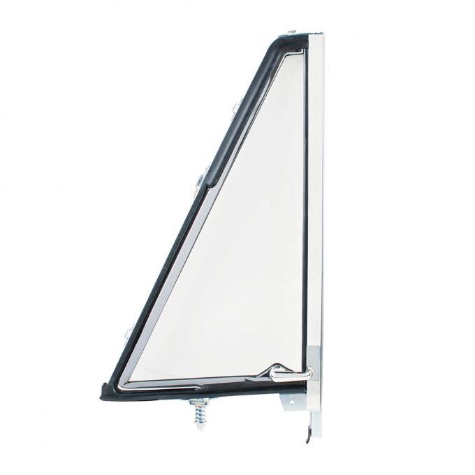 United Pacific Vent Window Assembly Chrome Frame Without Tinted Glass For 1966-77 Ford Bronco - L/H 110219